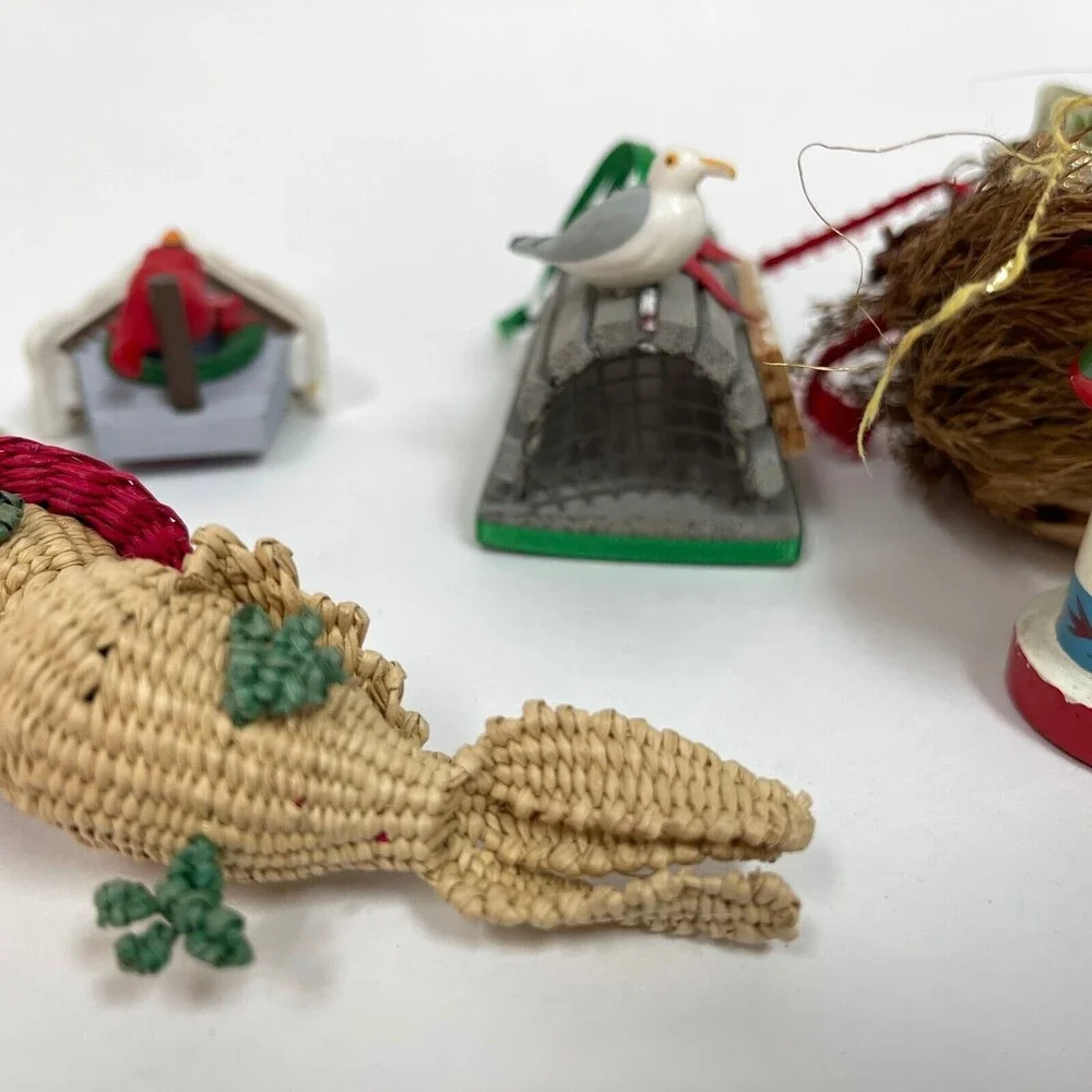 Hallmark‎ Kurt Variety Brands Birds Nest Christmas Tree Ornaments Lot of 7
